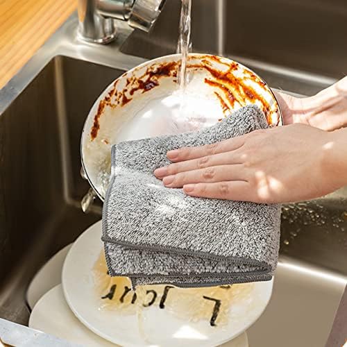 Toalhas panos de louça de louça de limpeza de microfibras e panos absorventes super pano de microfibra toalhas de cozinha de cozinha de algodão prato de cozinha macia suprimentos de limpeza