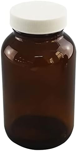 Adamas-beta 24pcs-25ml Brown Brown Bottle com pp tampa e mat mat, garrafa de plástico de laboratório com tampas para armazenamento