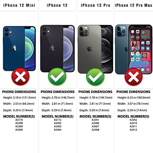 Proteção do Safesleeve EMF Anti Radiação Caso do iPhone: iPhone 12 e iPhone 12 Pro RFID EMF bloqueando a capa do telefone celular da carteira