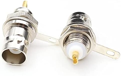 Conector de montagem do painel feminino BNC com porca Adaptadores de antepara feminina BNC Adaptador coaxial 8 pacote