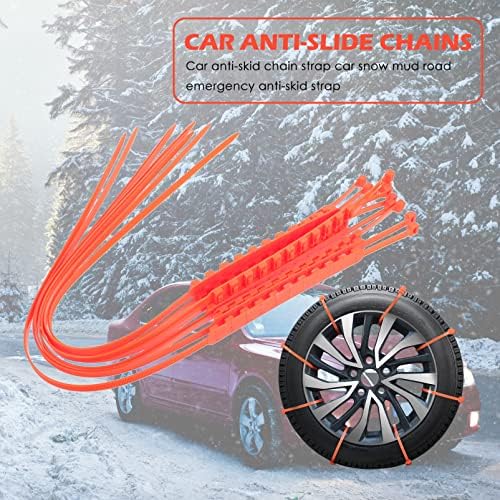 Partykindom Snow Tire Chain Anti Skid: Tire Anti Skid Cadeiras de emergência Dirigir inverno para caminhão de carro