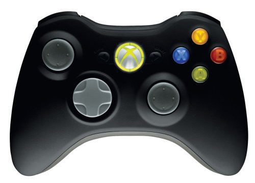 Controlador sem fio Xbox 360 - preto fosco