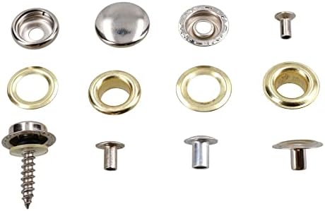 Ilhós e kit de sortimento para fixadores de anel de anel