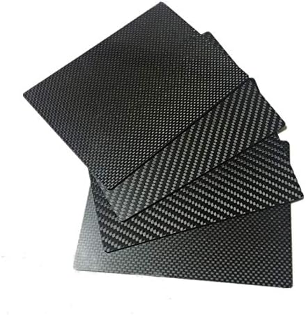 Painel de placa de carbono de 1-3 mm 3k 100x250mm 200x250mm 100x300mm folhas de alta dureza composta Material de fibra