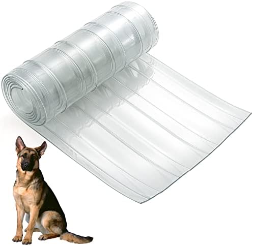 Tiras de substituição de porta de cachorro, tira de vinil plástico de 7 x 12 'para cão diy ou porta de gato, porta de