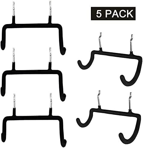 MENECOR 5PCS PEGBOARD STARCHER PERTHER PEGBOARD GONGO DUPLO GACO DE DRINHA PARA BRILHA, SACA DE ACESSORES, OUTRAS FERRAMENTAS