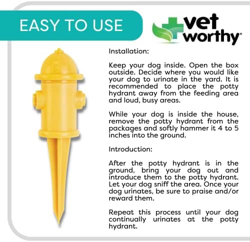 Vet digno de pet hidrante para cães - auxílio de treinamento perfumado - ideal para todas as idades - ajuda os cães rastrear um
