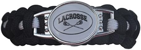 Coleção Infinita Lacrosse Paracord Pulseira, joias de lacrosse para meninos e meninas - Presente para jogadores de lacrosse