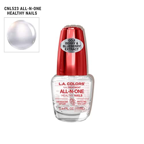 L.A. Cores 1 Salon Fabulous Unhas Tratamentos-All-N-One Healthy Nails esmalte Lacilha CNL523 + bolsa de zíper grátis