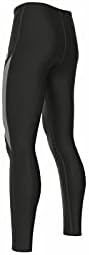 Calça de compressão masculina camada de base sob armadura longa respirável para a pele de ginástica yoga correndo calças justas