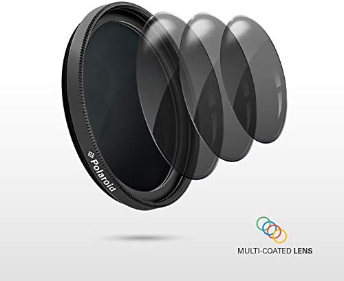 Polaroid Optics 55mm Filtro de densidade neutra [ND 0.9] Compatível com todos os modelos de lentes de câmera populares