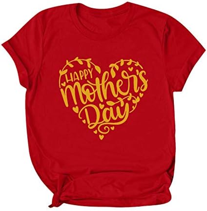T-shirt do dia das mães feliz feminino Camiseta engraçada de manga curta de manga curta