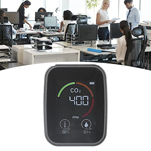 Monitor de qualidade do ar digital compacto, detector de qualidade do ar economiza espaço limpo Números coloridos portáteis para academias