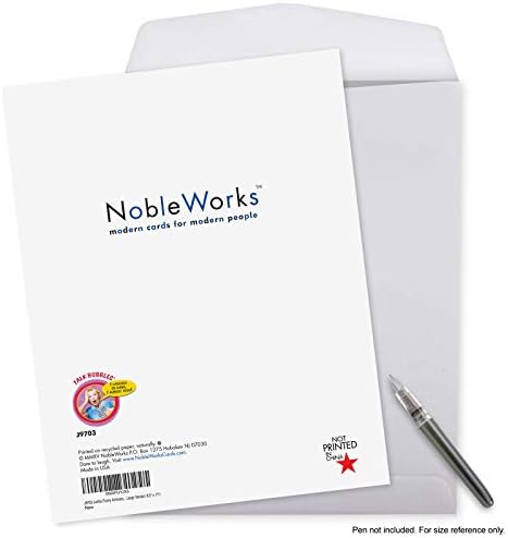 Nobleworks - 1 Jumbo Humorous Anniversary Card 8,5 x 11 polegadas com casal de envelope, marido, esposa, pais parabéns seu