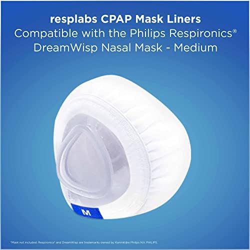 RESPLABS CPAP MASK LARRES - máscaras CPAP nasais, liners de estilo Evora, médio - 4 pacote