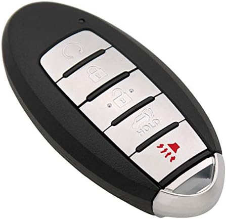 Keyless2go Substituição para 5 botões Proximidade Chave inteligente para Nissan KR5S180144014 / IC 204 / 285E3-5AA5A