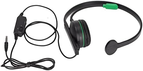 S481 fone de jogo de jogo de ouvido único ajustável com microfone, fone de ouvido celular mono com microfone de cancelamento de ruído, 3,5 mm em controle de linha com fio de um fone de ouvido, para PS4, para Xbox One, para PSP, para PC, telefone, tablet