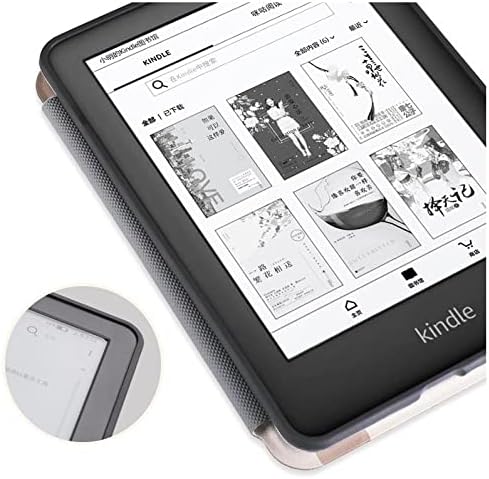 Capa do leitor de eBook Lyzgf - Caso inteligente criativo de café branco magnético para Kindle Paperwhite 1/2/3 Ultra Slim Ereader
