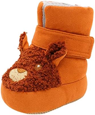 Sapatos para crianças pequenas de botas de baby boots de criança, além de veludo, de espessura, não deslizamento, sapatos de algodão