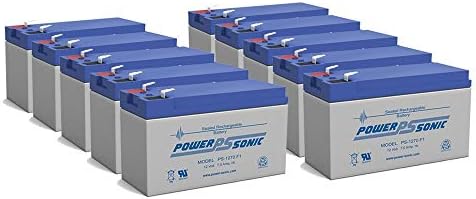 PS -1270 - Power -Sonic 12v 7ah SLA Battery - pacote de 10