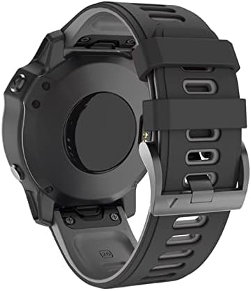 Irjfp 22 26mm de faixa de relógio de ajuste rápido para Garmin Fenix ​​6x Pro Watch Silicone EasyFit Band para Fenix ​​6