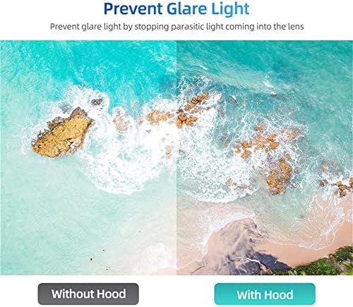 Tampa da lente do drone para DJI mini 3 Anti-Glare Lens Hood Capas de protetor Gimbal SunShade Sunhood para DJI mini 3