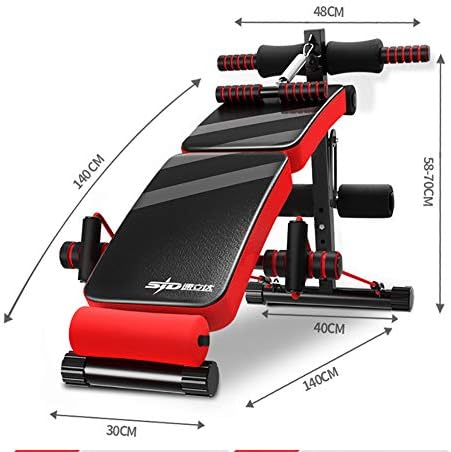 Equipamento de exercício multiuso de declínio de inclinação plana topil, banco de treino dobrável ajustável, banco de peso de fitness para academia em casa C