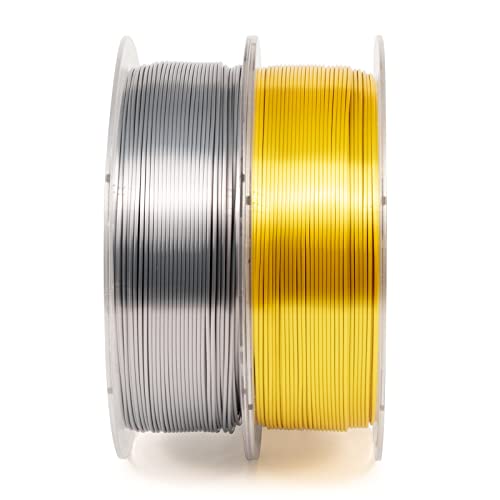 IEMAI Rainbow Petg Filamento + Pacote de filamentos de seda Plaamento de ouro 3 pacotes 3kg