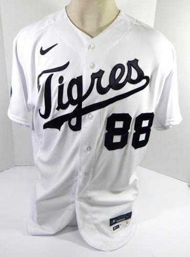 2022 Detroit Tigers Josh Paul 88 Jogo emitiu White Jersey El Tigres KB Patch 9 - Jogo usou camisas MLB