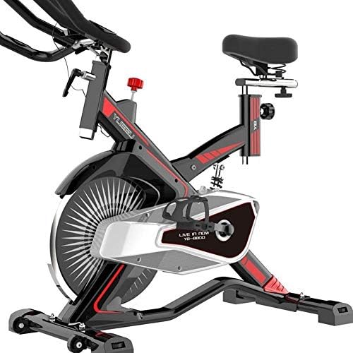 Ciclo de treinamento aeróbico de bicicleta de exercício KXA Treino cardio de ciclismo interno - quadro de serviço pesado - barra de alça ajustável e sensores de freqüência cardíaca do assento