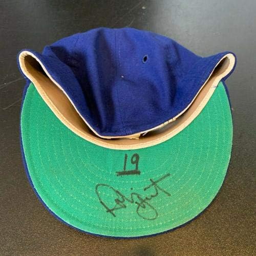 1983 Robin Yount Assinou Game usou Milwaukee Brewers Baseball Hat Mears & JSA CoA - Chapéus autografados
