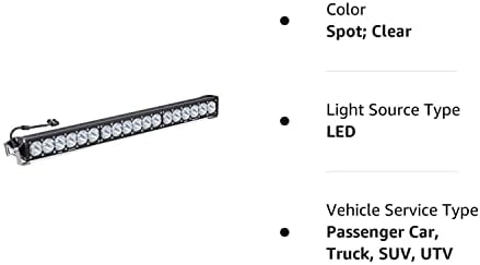 Baja projeta a barra de luz LED em ONX6+ LED, luzes fora da estrada, faróis de condução para caminhão, SUV, UTV, padrão de