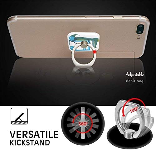 Celulador de telefone celular Aligador de desenho animado com porte de viga Anel anel do telefone ajustável 360 ° Stand para iPad,