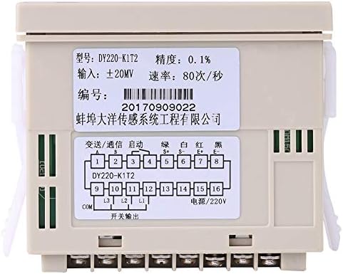 Indicador de peso Hilitand Plugue plugue de alta precisão Indicador de peso do controlador de 6 dígitos Display LED 80 vezes/s