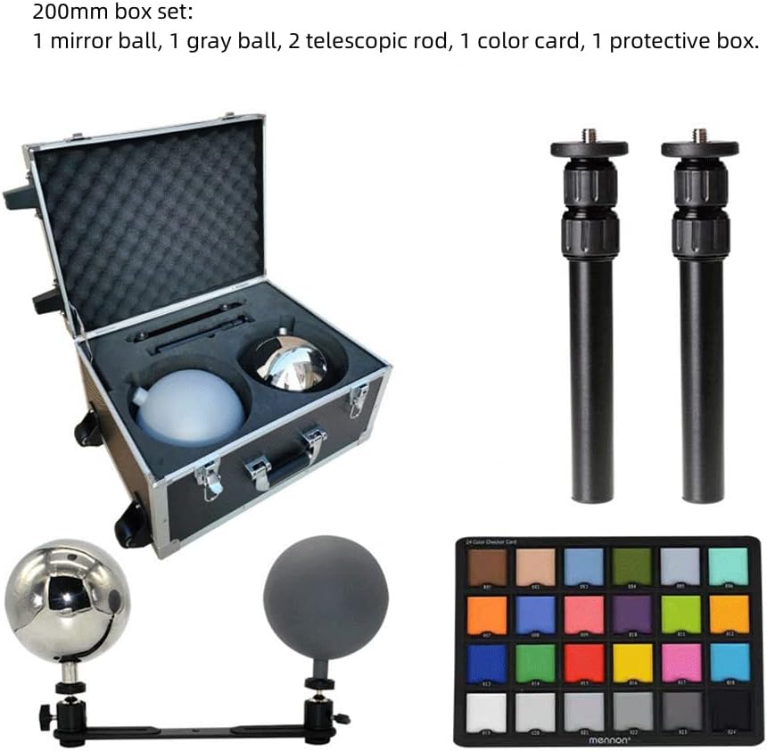 VFX Store HDRI 200mm Aquisição de filmes Bola de tiro de 18 graus Ball cinza Ball Visual Ball Reflex Ball Set