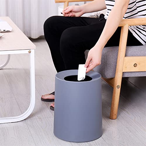 Latas de lixo aymaya, lixo simples lata de lata de casa banheiro de sala de estar sem cobertura dupla grande balde