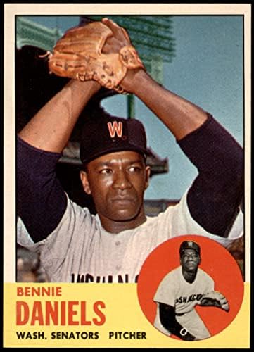 1963 Topps 497 Bennie Daniels Washington Senadores ex/MT senadores