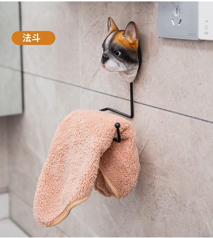 3D Toalheiro de cachorro Toalheiro de cozinha cabide rack de banheiro rolo de toalha Organizador de suporte simplesmente parado