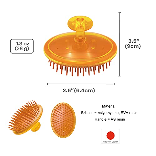 Terra Distribution Scalp Scorbber [Made in Japan] Honey Plus Royal Jelly Blended Shampoo Brush para escovar lisos cabelos longos,