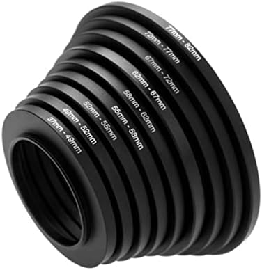 Zhenfu-mei 77 mm a 67mm de filtro de câmera anel UV Adaptador de anel de anel de anel de anel de adaptador de filtro de 77 mm de metal de 62 mm para todas