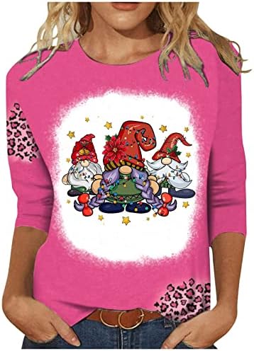 Sweotshirs macios para mulheres de barco de Natal Tops de pescoço uniforme Classic feminino suéteres de pulôver feminino