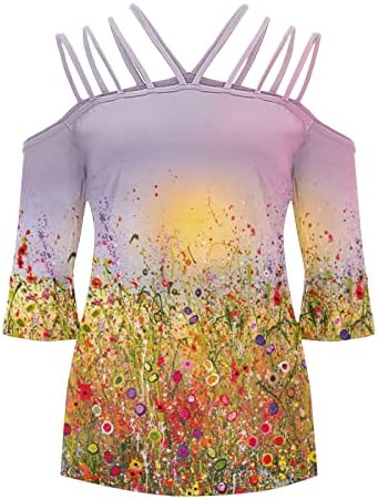 Camisa da blusa para Lady Summer Summer outono de manga curta 2023 Roupas Fashion Cotton Crewneck Festival Graphic Festival Top 54 54
