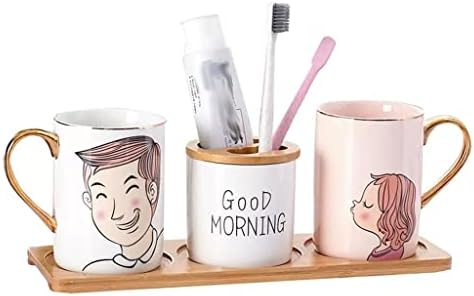 Quul japonês xícara de enxaguatório bucal casal de cerâmica de lavagem de copo de lavagem nórdica um par de copos de escova de dentes