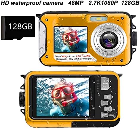 Câmera subaquática Câmera subaquática DV Câmera Digital Câmera Full HD 2,7k 48mp 10ft Câmera de água subaquática Digital