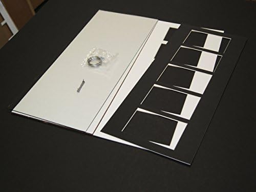 Arte da letra criativa [10x32 6 Vidro de abertura Face Branca de imagem para segurar 4 por 6 fotografias, incluindo
