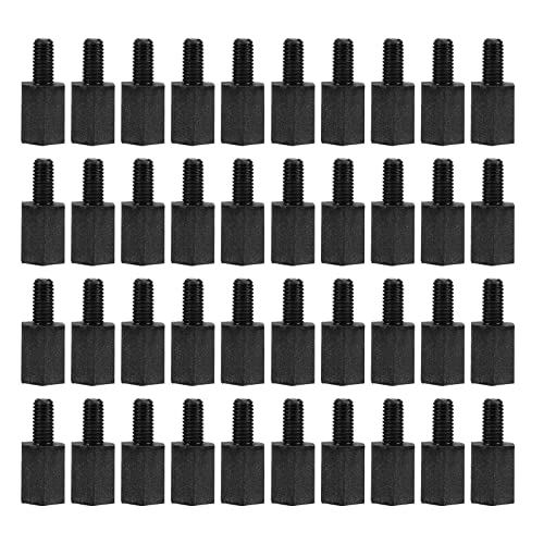 Parafusos Yokive 100 PCs M3, nylon hexágono com standioffs de PCB com alto efeito de isolamento, mantenha a altura consistente, ótima para a placa -mãe