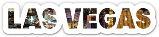 As letras das luzes da cidade de Las Vegas viajam de vinil adesivo - telefone do carro - 4