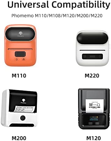 Etiqueta multiuso phomemo M110, papel térmico autoadesivo, rótulo M110 compatível com M110 M120 M200 M220 Label Printer,