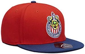 FI Coleção Chivas C.D. Guadalajara Team Snapback Ajustável Chapéu Vermelho/Marinha