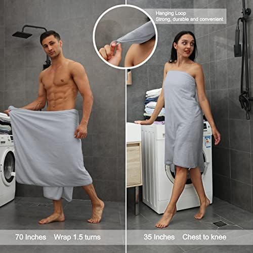 Beartech 4 peças de toalhas de banho de tamanho grande conjunto de 35 x 70 pol.